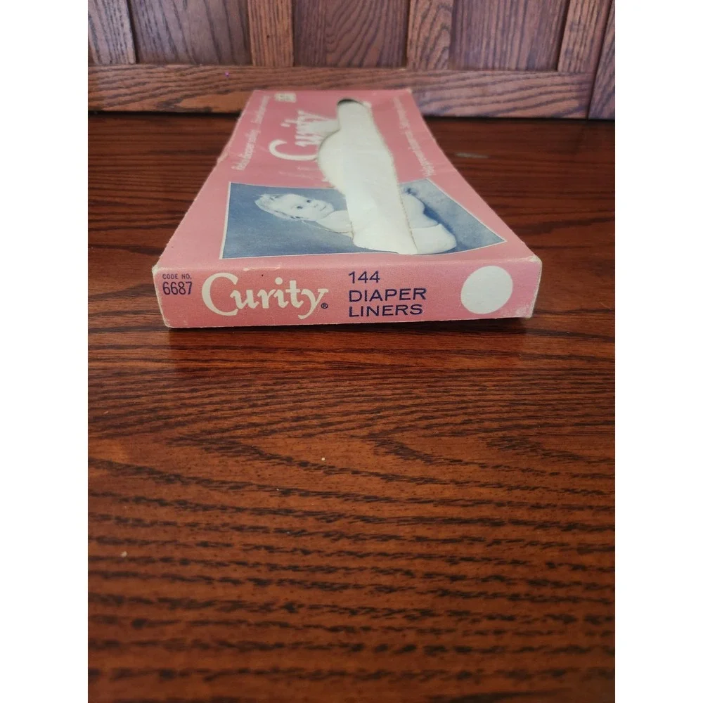 Vintage Curity Diaper Liners 1950s The Kendall Company‎ USA Made Cloth Diaper